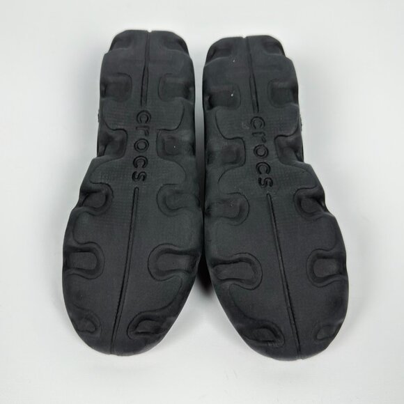 Crocs Girls Mary Jane Flats Black Pink Hook Loop Strap Size J2 Youth Shoes Kids - Picture 7 of 10